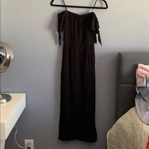 Black off the shoulder dress